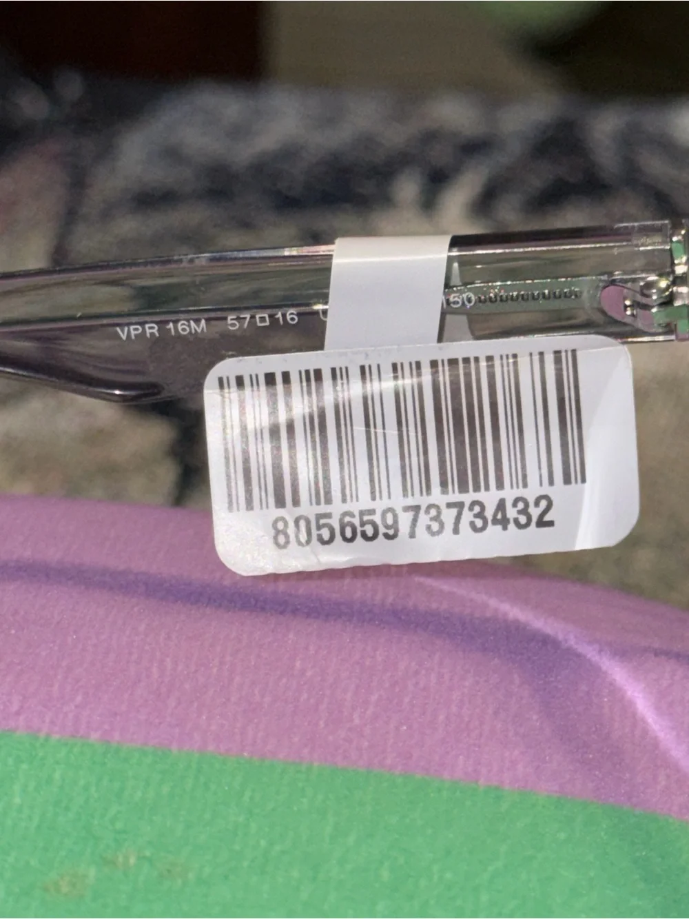 Prada PR 16MV U431O1 57/16 Clear Gray Frames